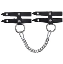 Кожаные оковы из двух ремешков Crazy Handmade