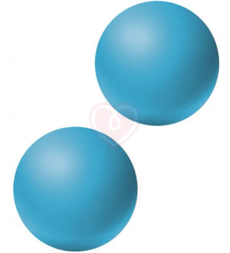 Вагинальные шарики без сцепки Emotions Lexy Medium 2,8 см бирюзовые фото 1