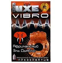 Комплект презерватив и виброкольцо Luxe Vibro Африканский Эль Дьябло 1 шт