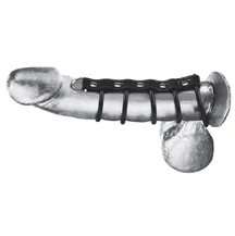 Хомут для члена с 5 эластичными кольцами Rubber Gates of Hell