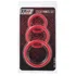 Набор эрекционных колец ToyFa Black&Red красный фото 2