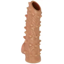 Насадка с открытой головкой и пупырышками Kokos Nude Sleeve NS006-S