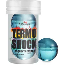 Силиконовый лубрикант в шариках Hot Ball Term Shock с разогревающе-покалывающим эффектом