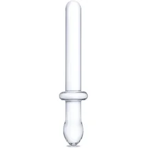 Прямой двусторонний стеклянный фаллоимитатор Glas Classic Handblown