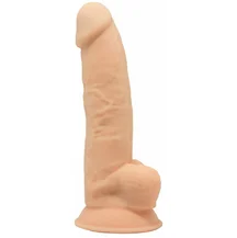 Реалистичный фаллоимитатор Silexd Model 3 23 см телесный