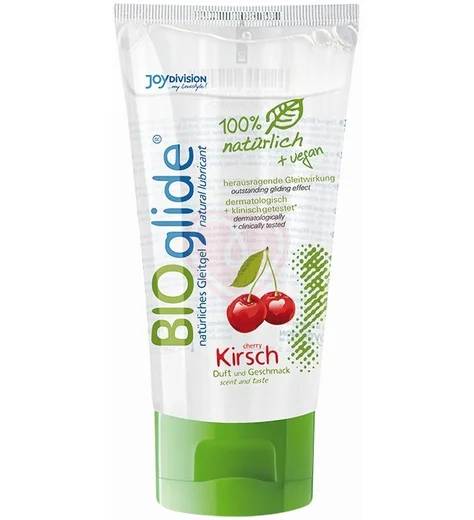 Натуральный лубрикант BioGlide со вкусом вишни 80 мл фото 1