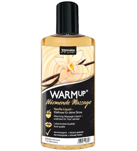 Съедобное разогревающее масло WarmUp Ваниль 150 мл фото 1