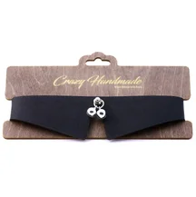 Кожаный чокер-воротничок с бубенчиками Crazy Handmade