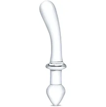 Двусторонний стеклянный фаллоимитатор Glas Classic Handblown