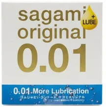 Полиуретановые презервативы Sagami Original 001 Extra Lub с увеличенным количеством смазки 1 шт