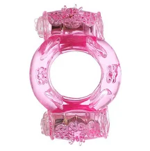 Эрекционное виброкольцо Toyfa с двойной вибрацией розовое