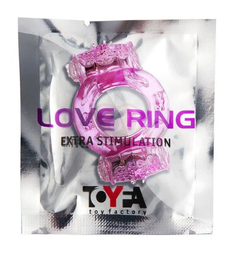 Эрекционное виброкольцо Toyfa с двойной вибрацией розовое фото 2