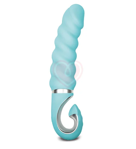 Рельефный витой вибратор Gvibe Gjack 2 бирюзовый фото 1
