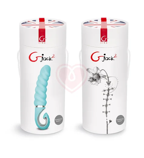 Рельефный витой вибратор Gvibe Gjack 2 бирюзовый фото 3