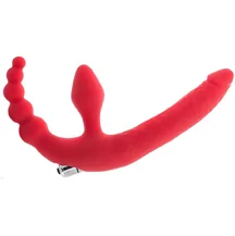 Страпон безремневой ToyFa Black&Red красный