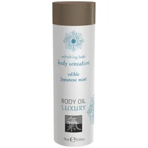 Съедобное масло для тела Shiatsu Body Oil Luxury Японская мята 75 мл