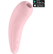Вакуумный стимулятор с приложением Satisfyer Curvy 2+ розовый