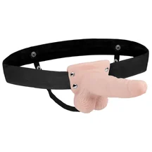 Фаллопротез Lux Fetish с вибрацией телесный 15 см