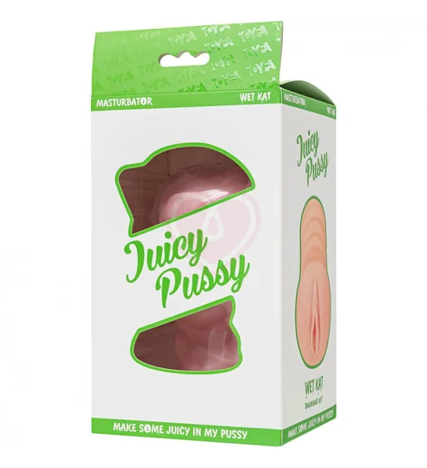 Мастурбатор вагина с функцией самолубрикации Juicy Pussy by Toyfa Wet Kat телесного цвета фото 9