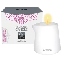Массажная свеча Shiatsu Massage Candle с ароматом малины и ванили 130 г