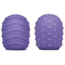 Рельефные силиконовые насадки для Le Wand Petite фиолетовые