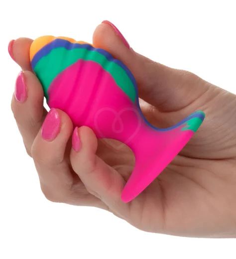 Рельефная цветная пробка на присоске Cheeky Swirl средняя фото 4