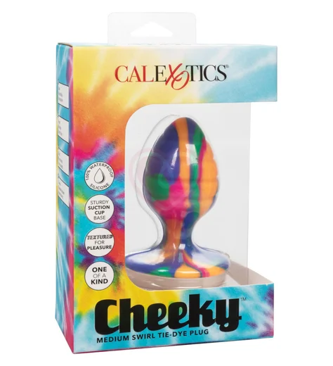 Рельефная цветная пробка на присоске Cheeky Swirl средняя фото 5