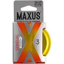 Анатомические презервативы Maxus Sensual 3 шт с кейсом