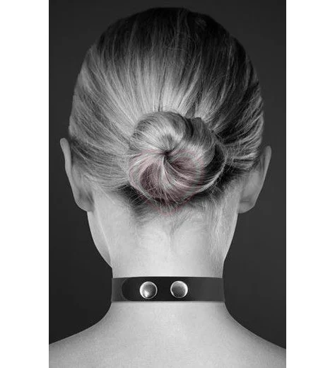 Чокер Bijoux Pour Toi с надписью Slave чёрный фото 2