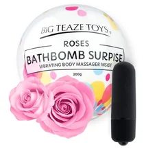 Бомбочка для ванны с вибропулей внутри Bath Bomb Surprise аромат розы