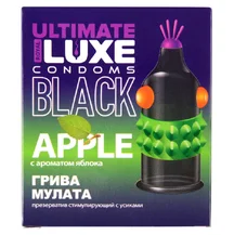 Презерватив Luxe Ultimate Black Грива Мулата с ароматом яблока 1 шт