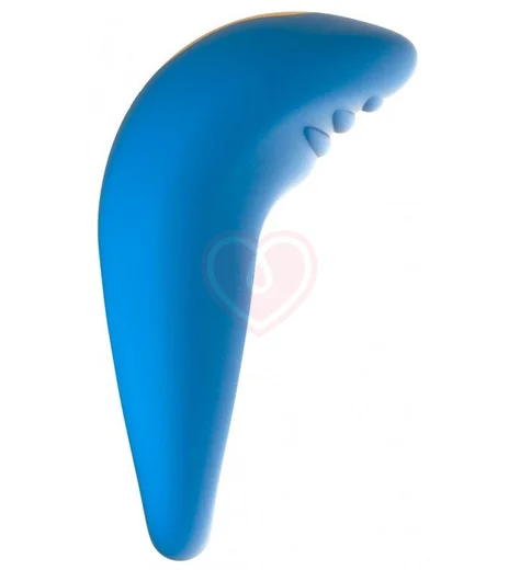 Эрекционное виброкольцо Romp Juke Cockring голубое фото 4