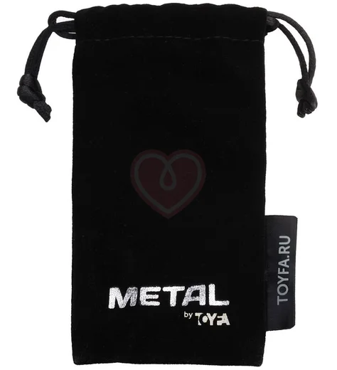 Кольцо под головку члена с движущимися шариками Metal by Toyfa серебристое 4 см фото 4