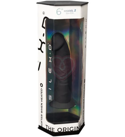 Реалистичный фаллоимитатор Silexd Model 2 15 см чёрный фото 6