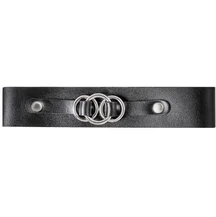 Чокер со связанными кольцами широкий Pecado BDSM черный