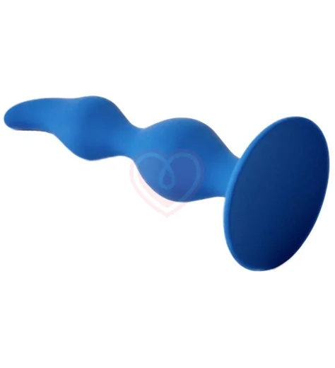 Анальная пробка с заостренным кончиком Vesta Le Frivole кобальтового цвета фото 2