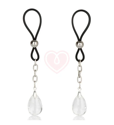 Зажимы на соски с кристаллами Nipple Play Non-Piercing Jewelry Crystal фото 1