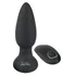 Анальная вибропробка с ротацией и пультом управления Black Velvets фото 1
