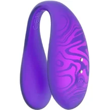 Вибратор для пар Amovibe Twin+ с пультом и приложением фиолетовый