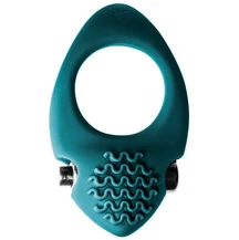 Эрекционное кольцо с вибропулей Pure Passion Midnight зелёное