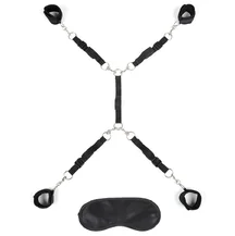 Набор для фиксации на кровати Lux Fetish Bed Spreader черный
