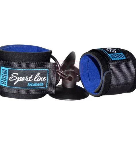 Наручники мягкие с присосками Sitabella чёрные фото 1