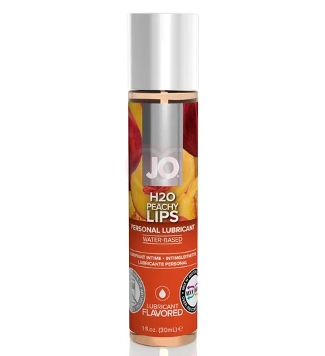 Съедобный лубрикант System JO H2O Flavored Peachy Lips с ароматом Персик 30 мл фото 1