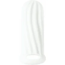 Насадка для увеличения диаметра с двусторонним рельефом Homme Wide для 9-12 см белая