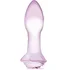 Стеклянная анальная пробка Glas Rosebud с розочкой фото 1