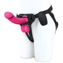 Реалистичный страпон Pegasus с вибрацией и пультом управления 16,5 см розовый