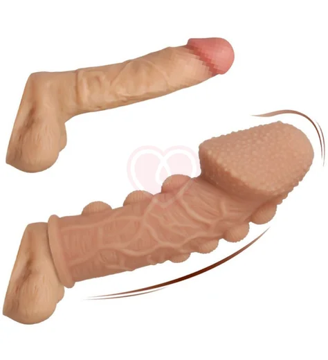 Стимулирующая насадка с рельефом Kokos Extreme Sleeve ES009-S фото 3