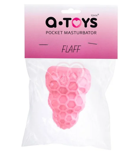 Рельефный мини-мастурбатор A-Toys Flaff 8 см розовый фото 2