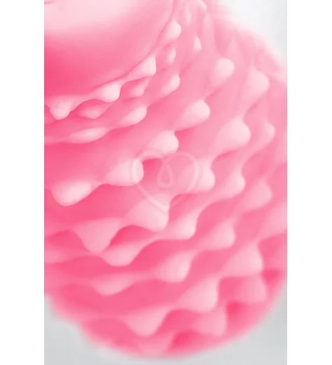 Рельефный мини-мастурбатор A-Toys Flaff 8 см розовый фото 3