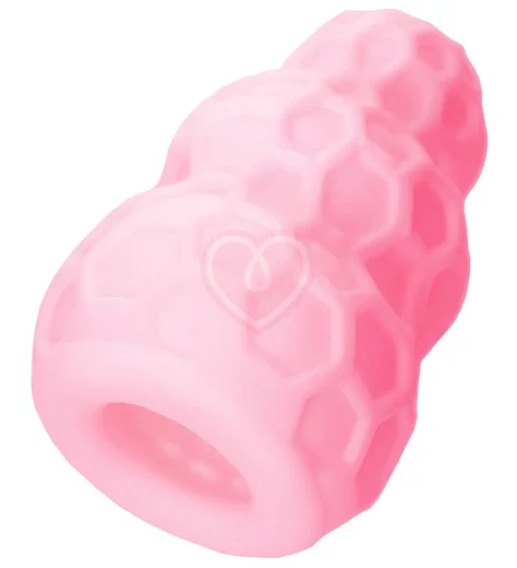 Рельефный мини-мастурбатор A-Toys Flaff 8 см розовый фото 7